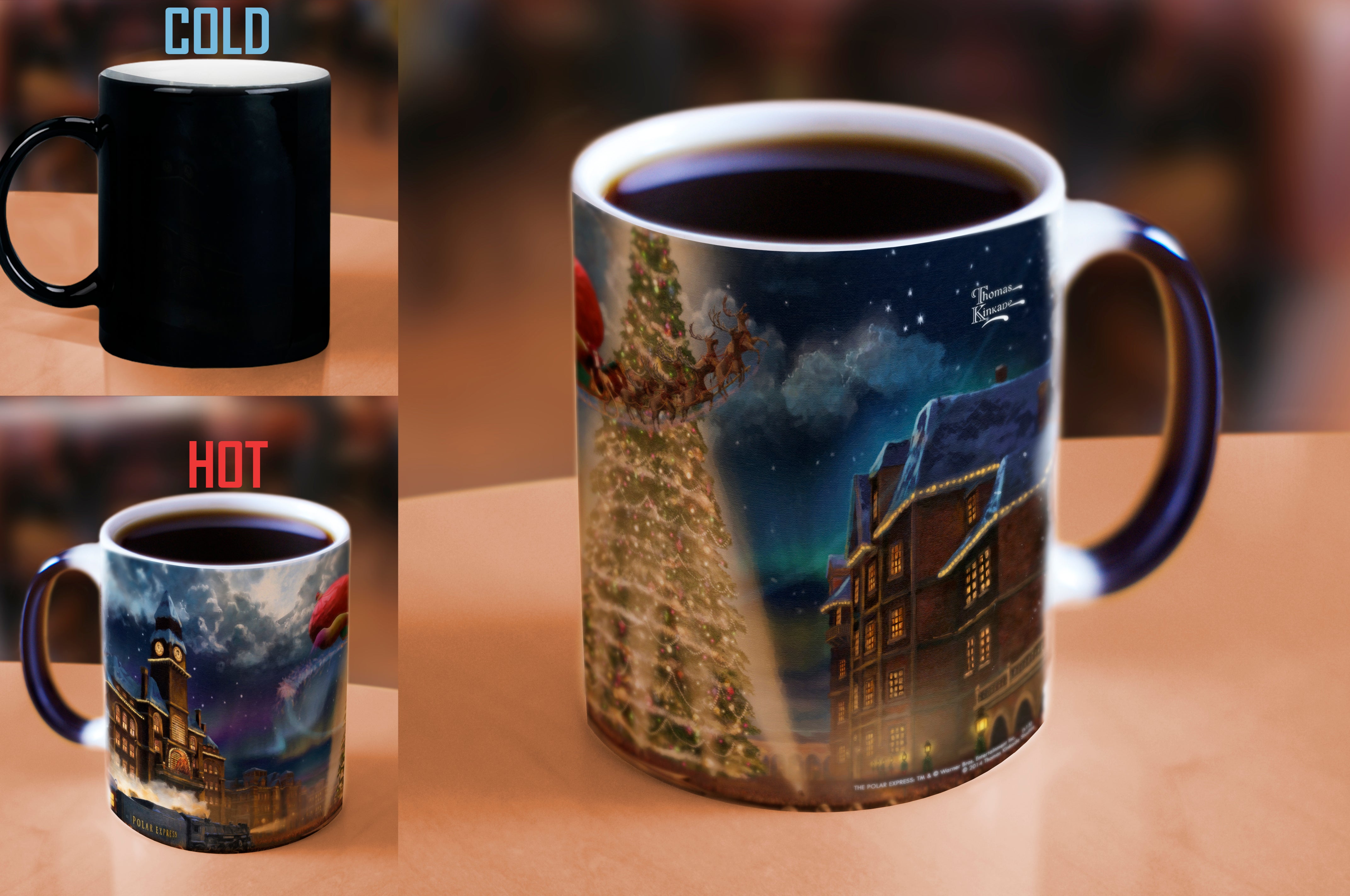 The Polar Express (Thomas Kinkade Studios Studios) Morphing Mugs® Heat Sensitive Mug MMUG150